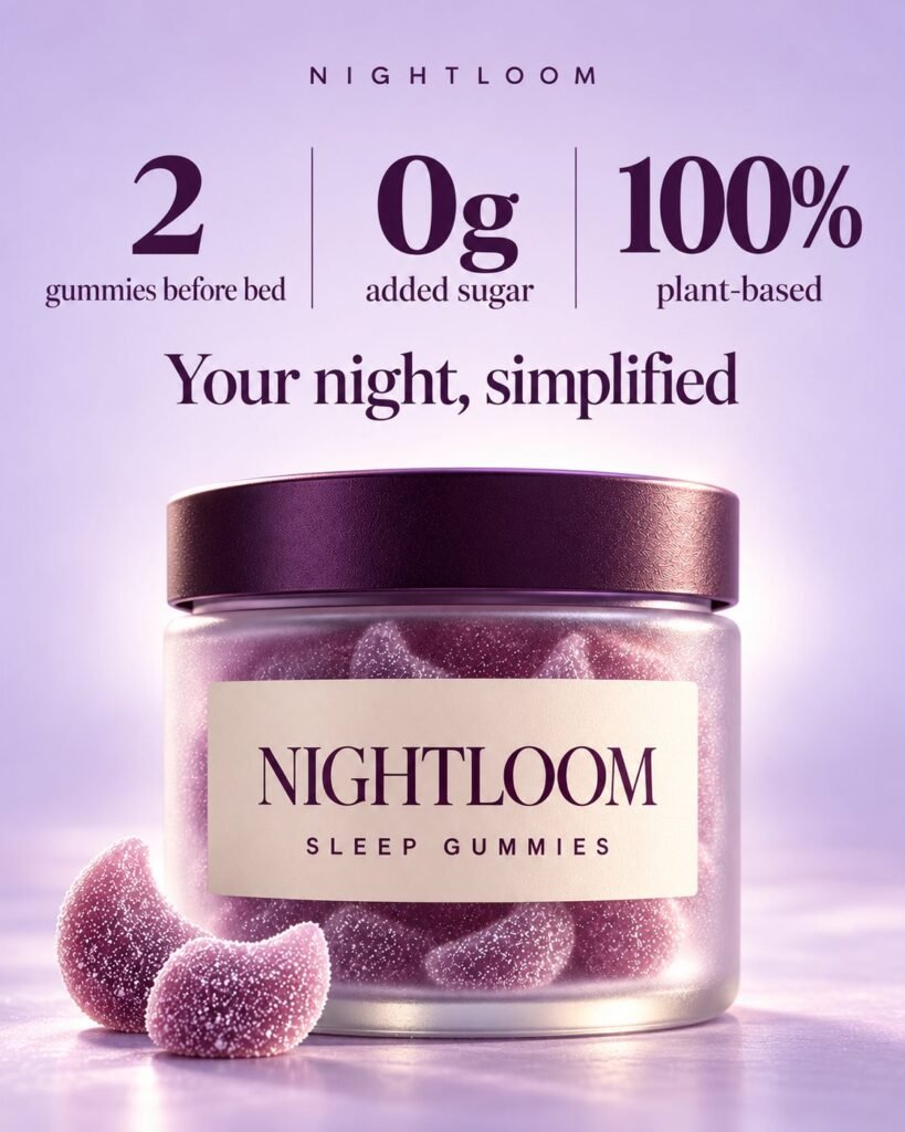 Nightloom: Sleep gummies stats ad