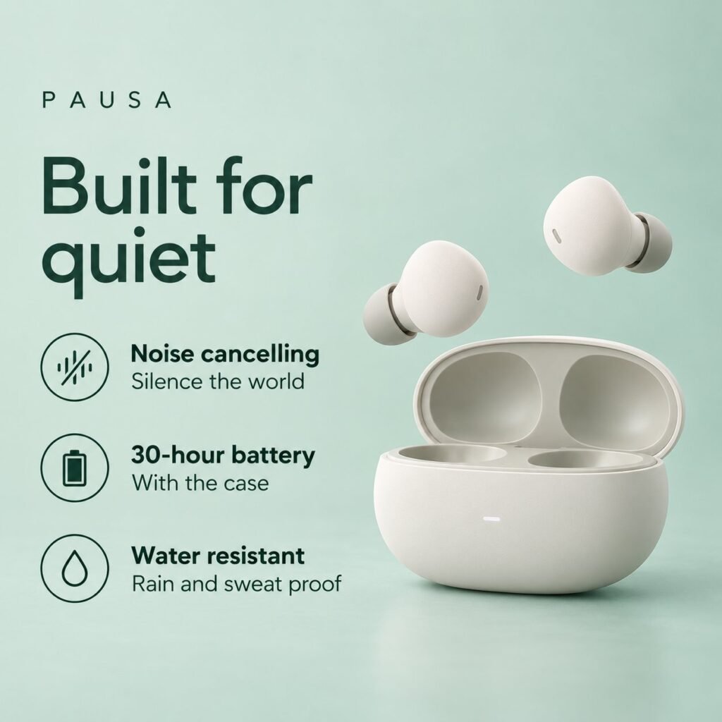 Pausa: Earbuds feature ad